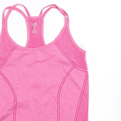 Womens UK Size M pre worn Pink Basic Tank