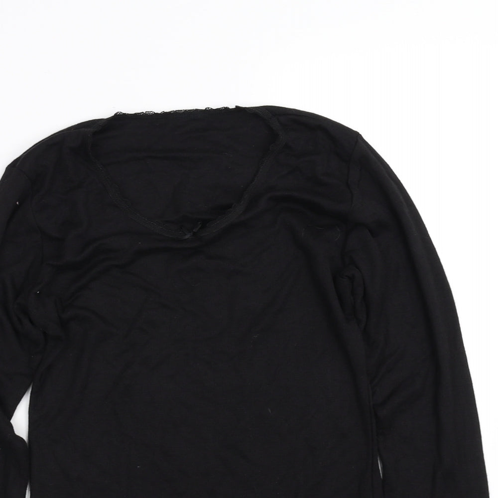 Avenue Girls Black   Basic T-Shirt Size 12-13 Years