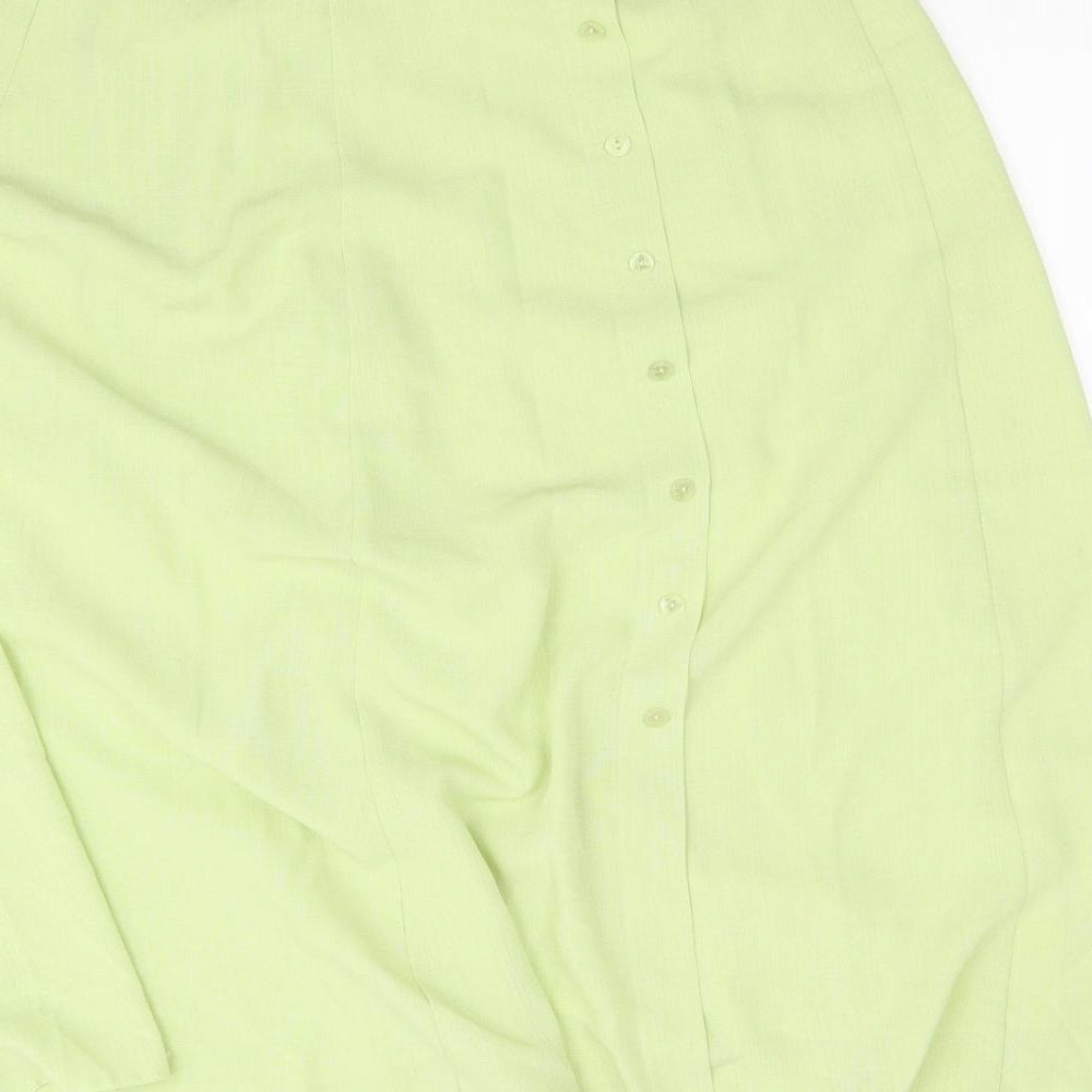 isebella Womens Green   Flare Skirt Size 18