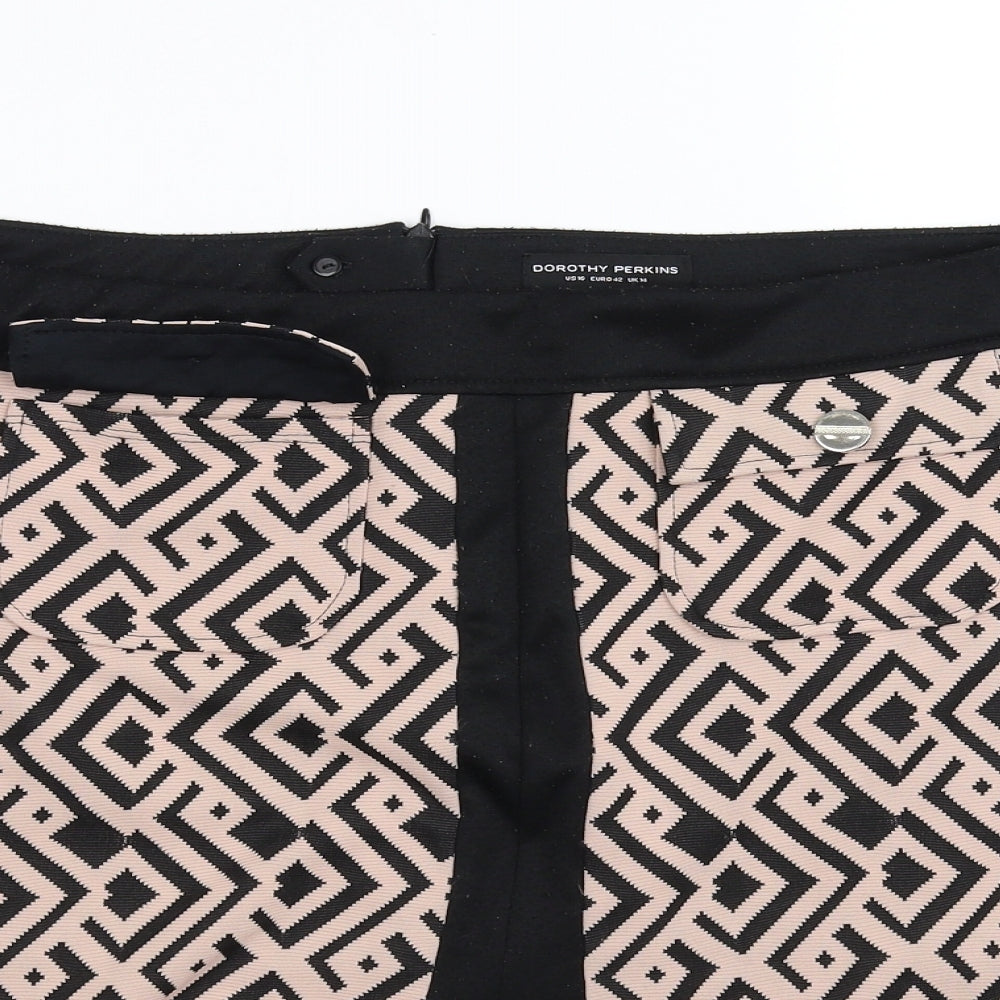 Dorothy Perkins Womens Pink   Flare Skirt Size 10