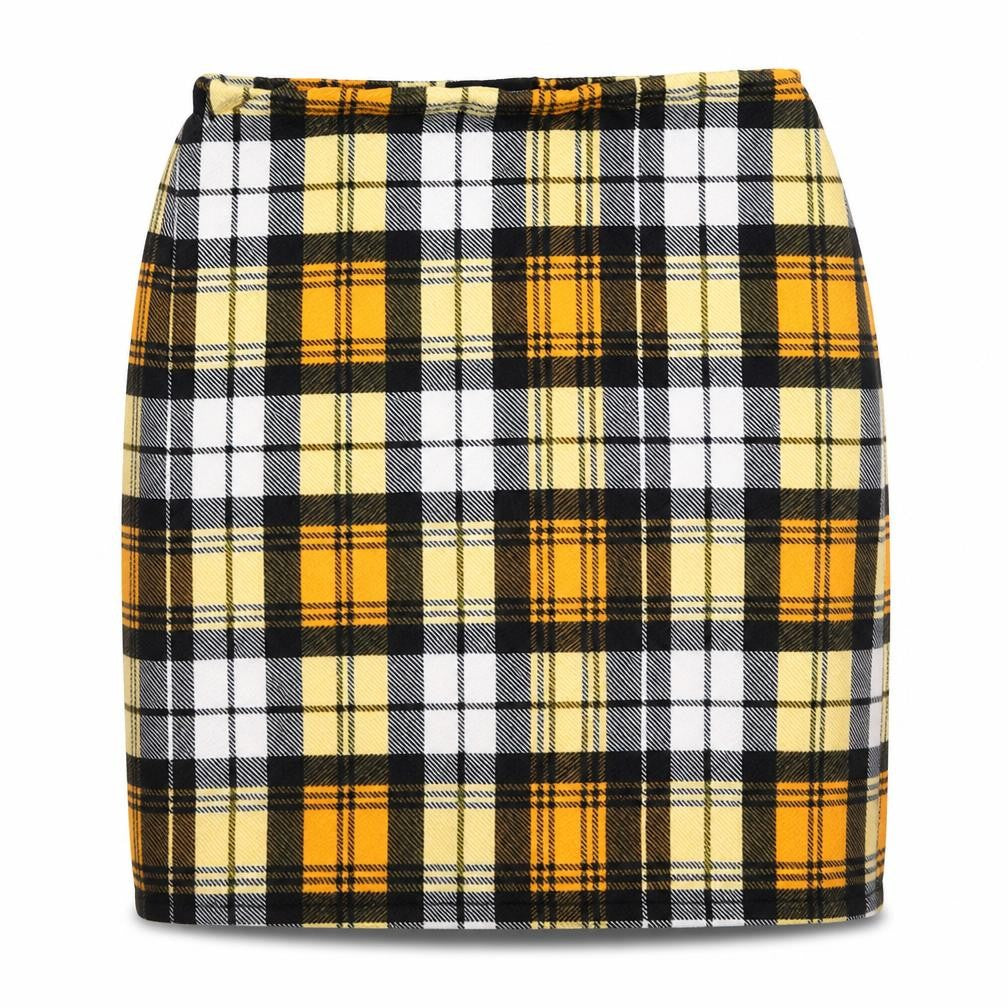 PRETTYLITTLETHING pretty little thiung Womens Yellow   Mini Skirt Size 6