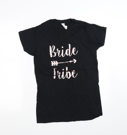 Womens UK Size 16 pre worn Black Basic T-Shirt