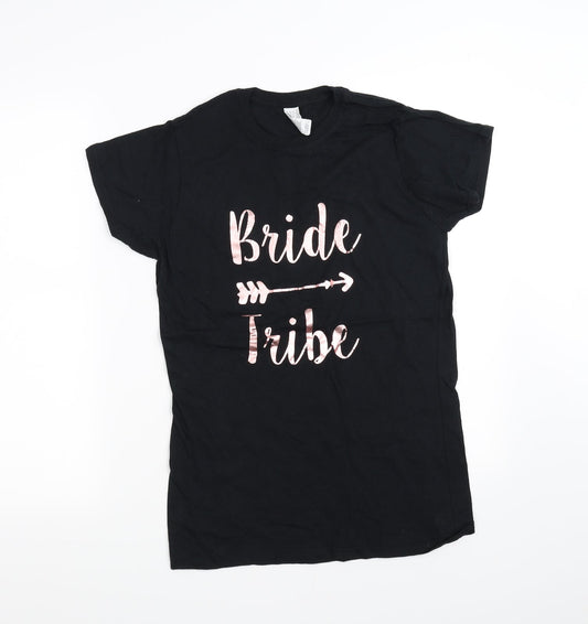Womens UK Size 16 pre worn Black Basic T-Shirt