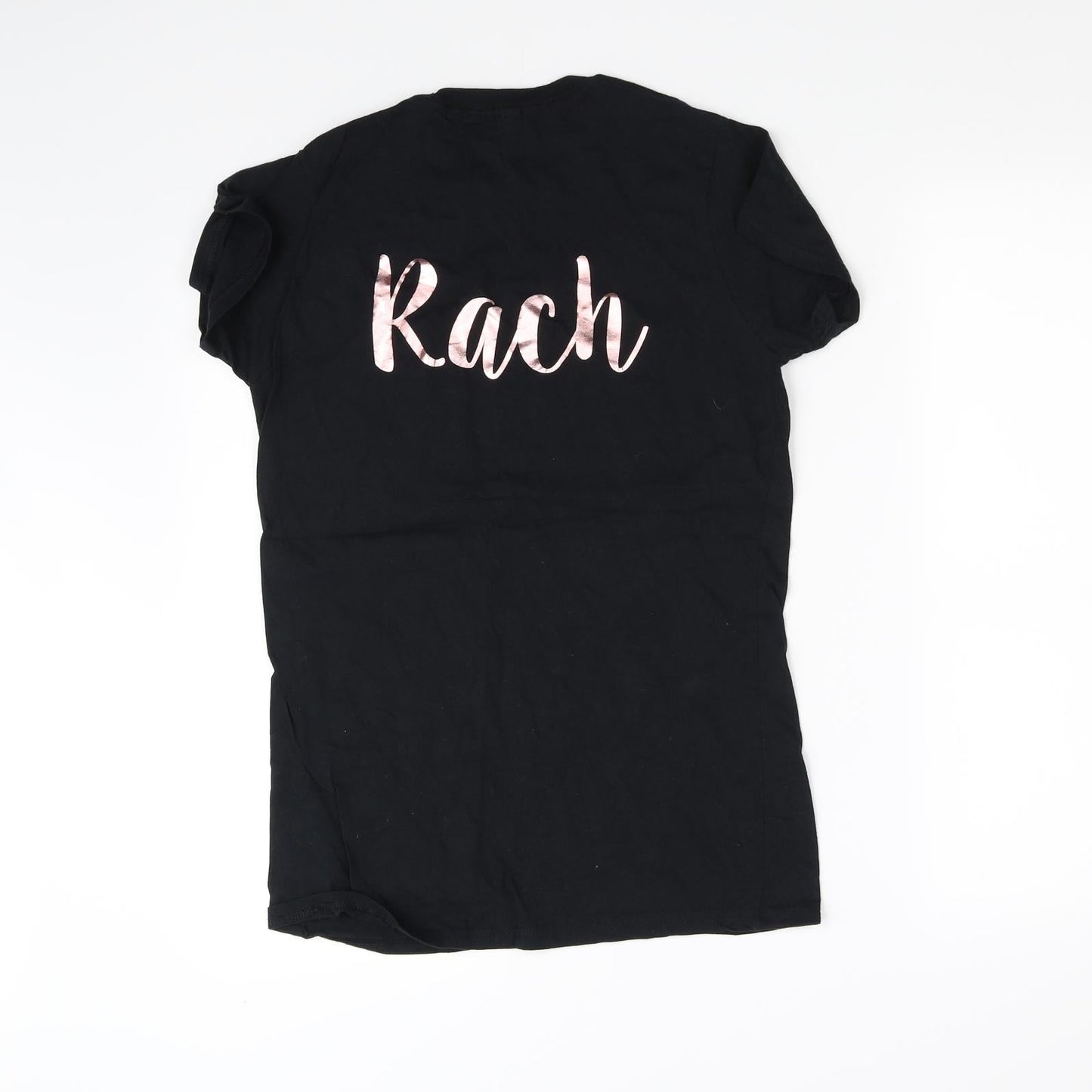 Womens UK Size 16 pre worn Black Basic T-Shirt