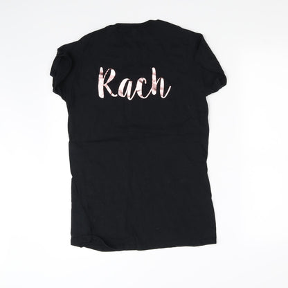 Womens UK Size 16 pre worn Black Basic T-Shirt