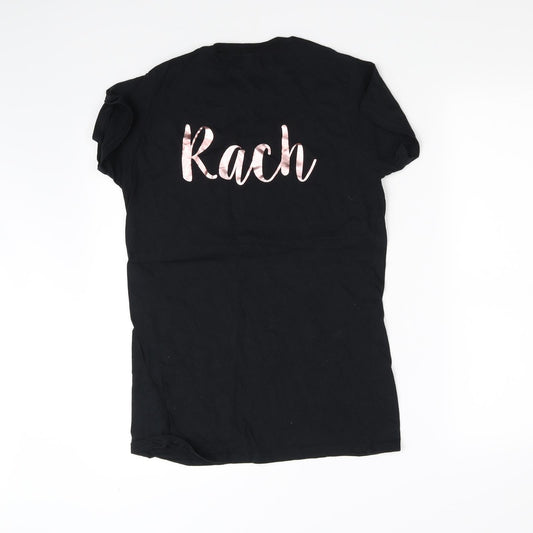 Womens UK Size 16 pre worn Black Basic T-Shirt