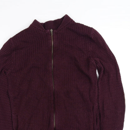 Topman Womens Purple   Full Zip Jumper Size XS