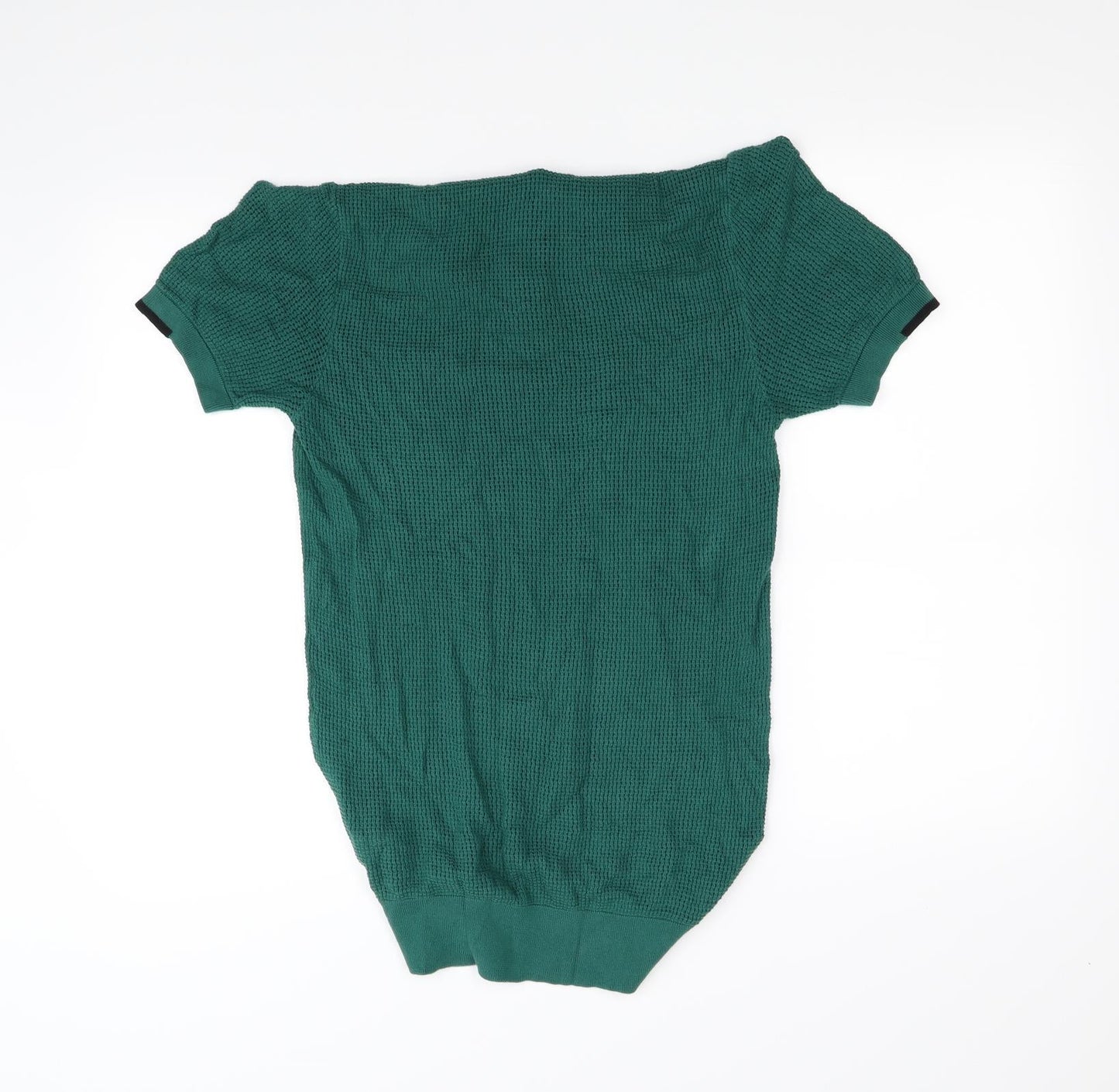 Womens UK Size M River Island Green Basic Button-Up