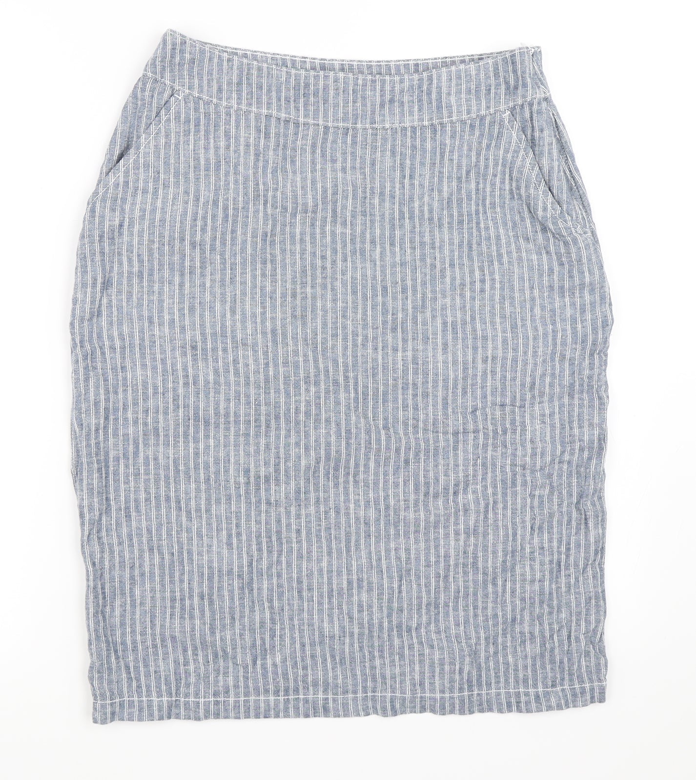 Bonmarché Womens Blue   Straight & Pencil Skirt Size 10