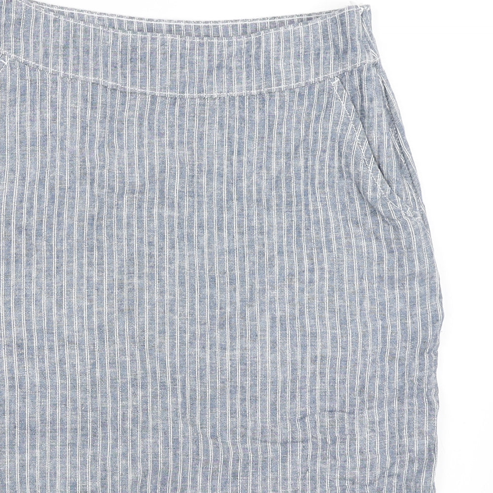 Bonmarché Womens Blue   Straight & Pencil Skirt Size 10