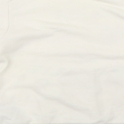 H&M Girls Ivory   Pullover Sweatshirt Size 4-5 Years