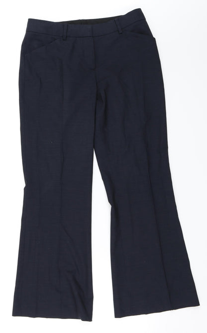 Womens UK Size 8 Preworn Regular Fit  Blue Trousers