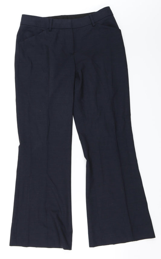 Womens UK Size 8 Preworn Regular Fit  Blue Trousers