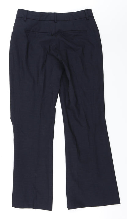 Womens UK Size 8 Preworn Regular Fit  Blue Trousers