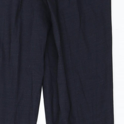 Womens UK Size 8 Preworn Regular Fit  Blue Trousers