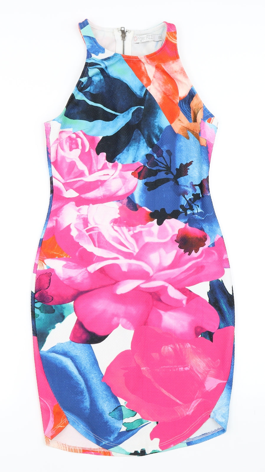 Ginger Fizz Womens Pink Floral  Bodycon  Size 8
