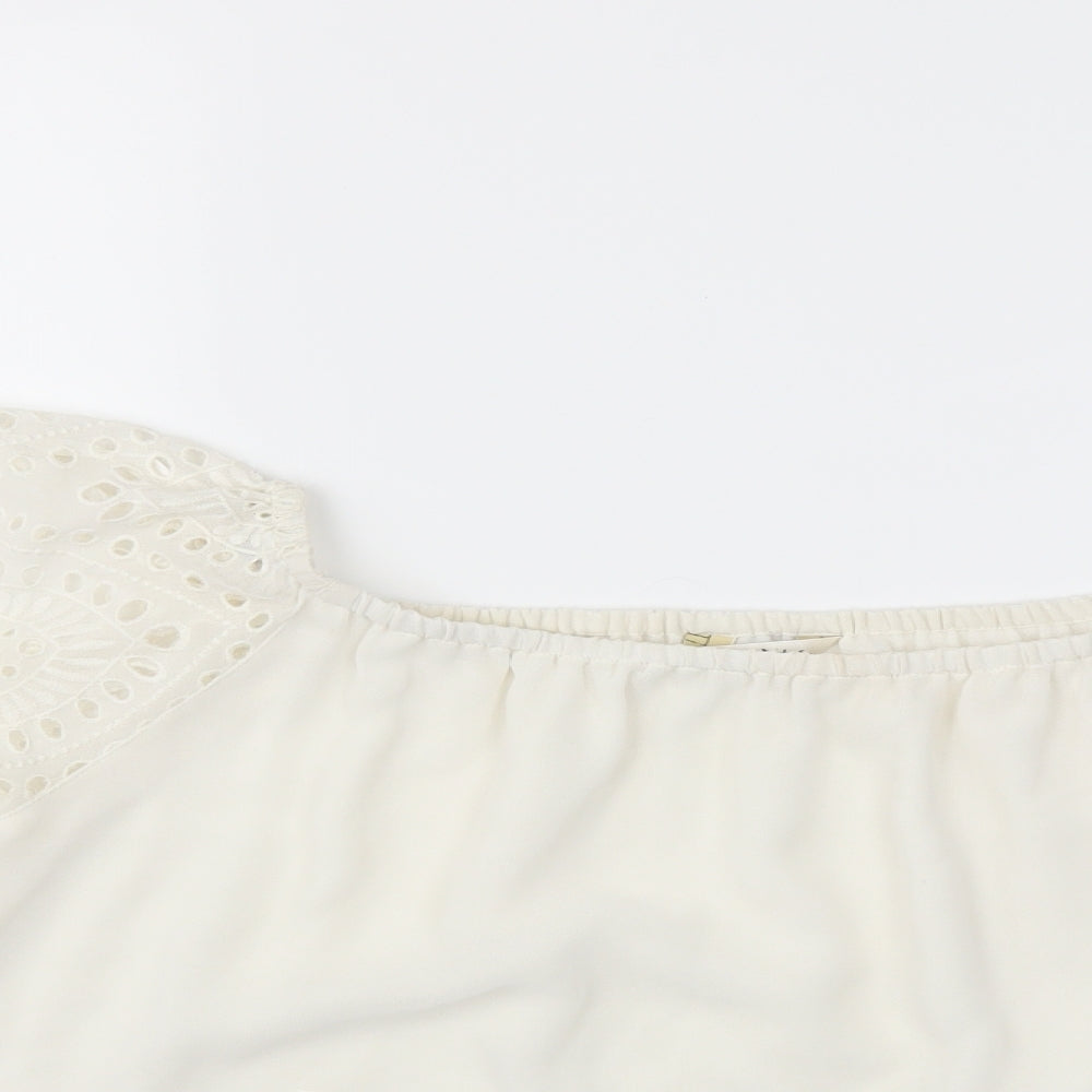 Miss Selfridge Womens White   Basic Blouse Size 10