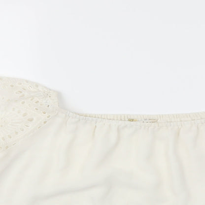 Miss Selfridge Womens White   Basic Blouse Size 10