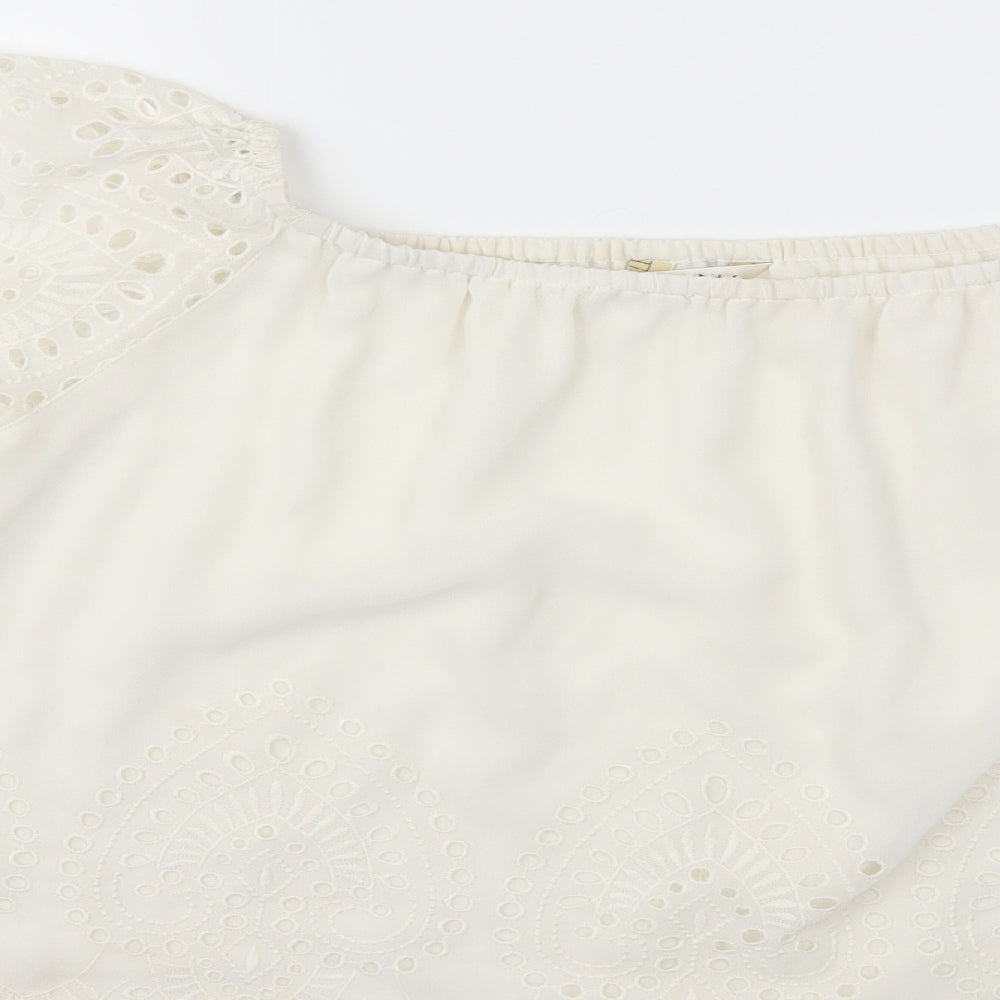 Miss Selfridge Womens White   Basic Blouse Size 10