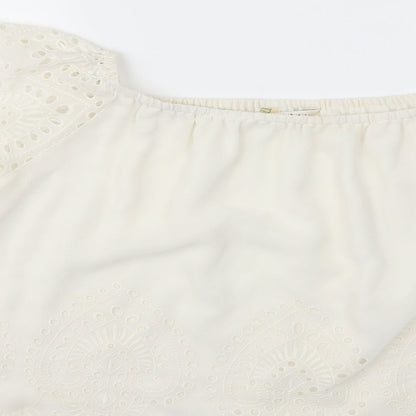 Miss Selfridge Womens White   Basic Blouse Size 10