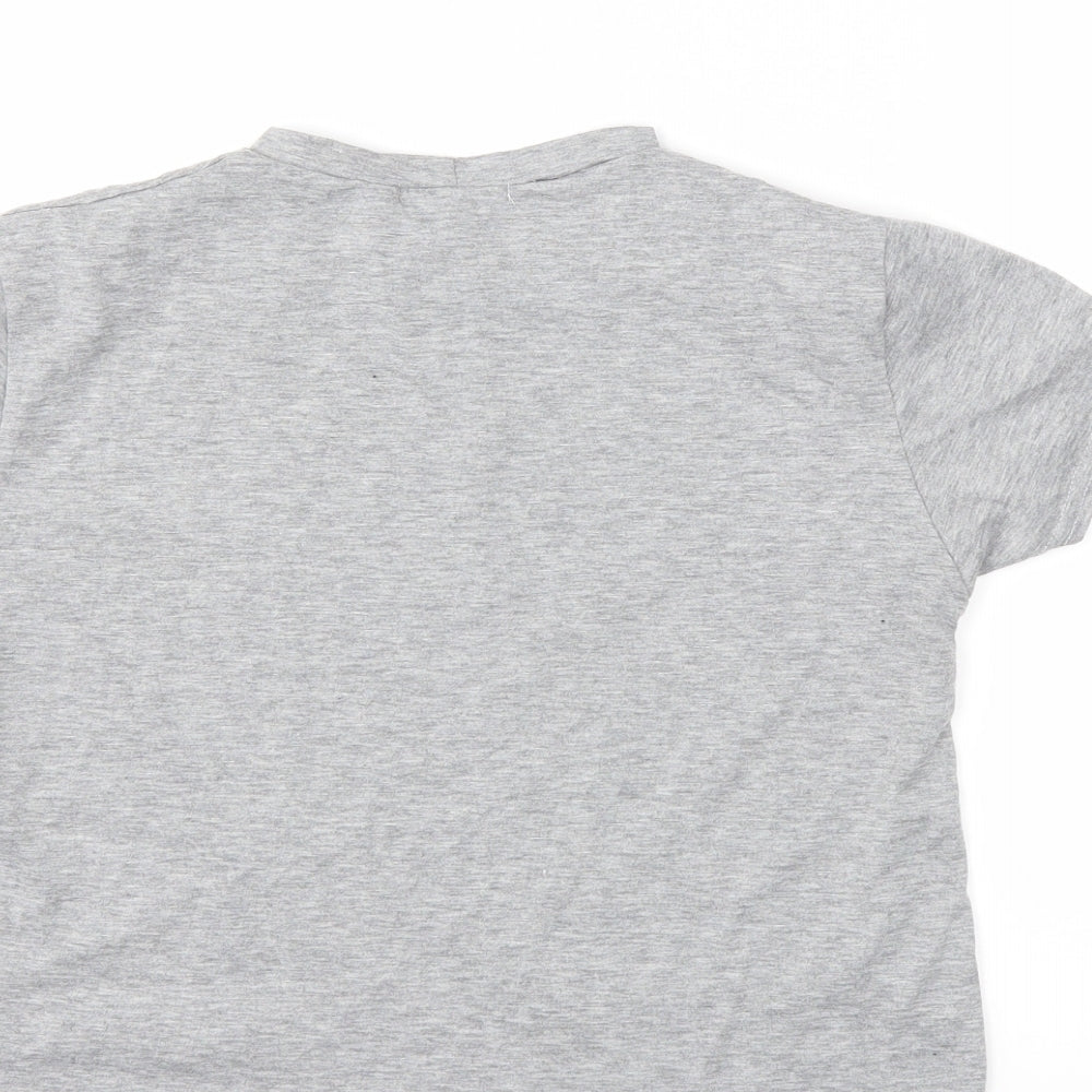Womens UK Size 8 In the Style Grey Basic T-Shirt