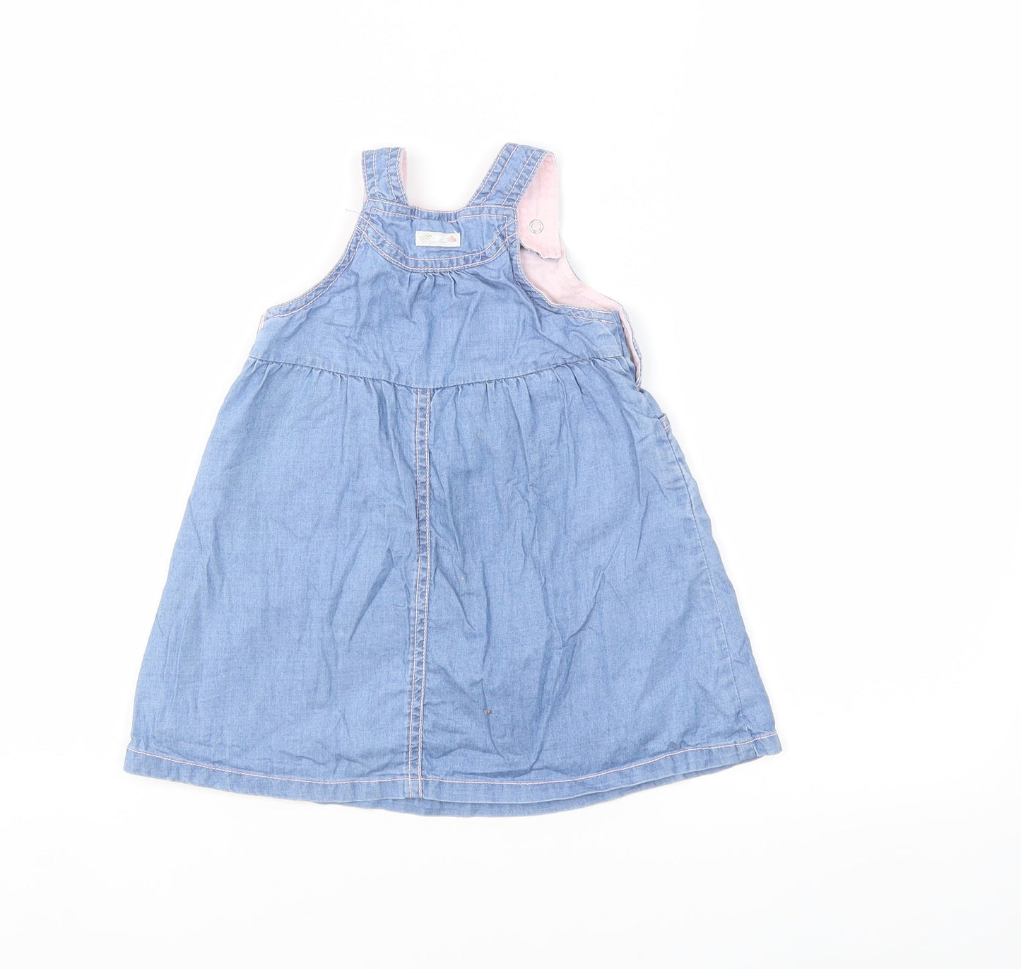 Mothercare Baby Blue  Denim Shift  Size 9-12 Months
