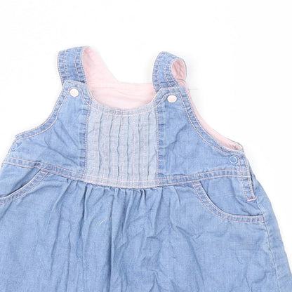 Mothercare Baby Blue  Denim Shift  Size 9-12 Months