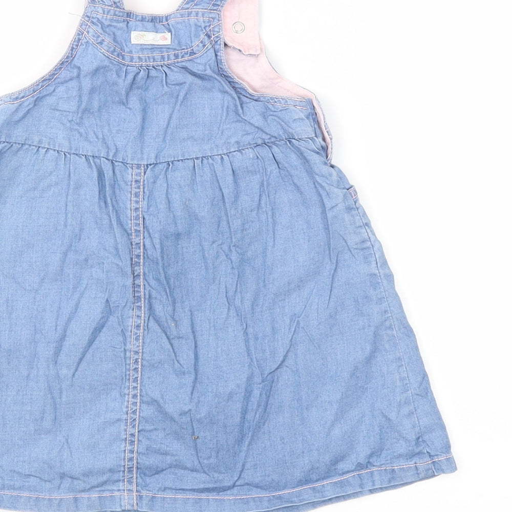 Mothercare Baby Blue  Denim Shift  Size 9-12 Months