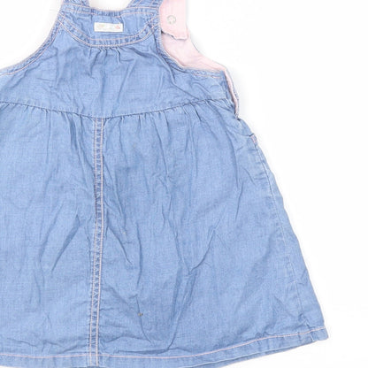 Mothercare Baby Blue  Denim Shift  Size 9-12 Months