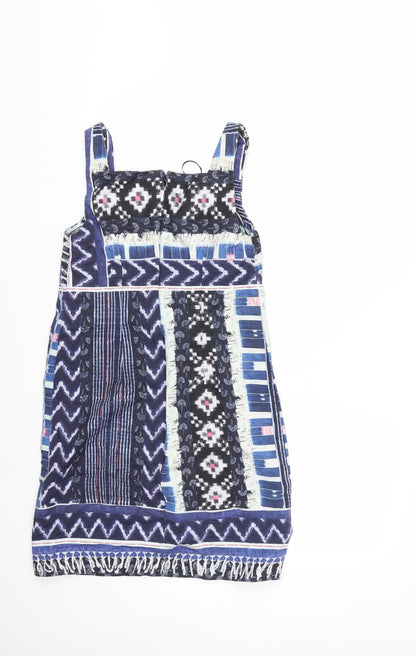 Warehouse Womens Blue Striped  Shift  Size 10
