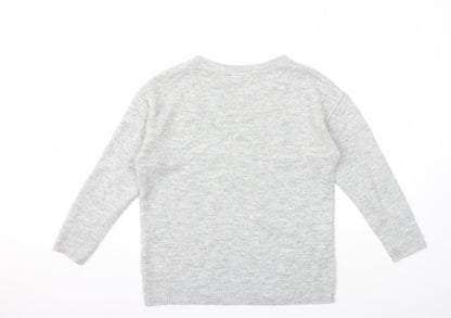 George Womens Grey  Knit Pullover Jumper Size 12
