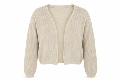 Boohoo Womens Beige  Knit Cardigan Jumper Size M