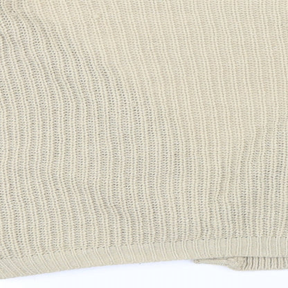 Boohoo Womens Beige  Knit Cardigan Jumper Size M