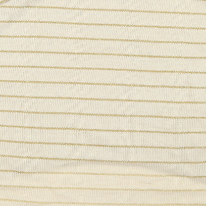 WalG Womens Gold Striped Knit Pullover Jumper Size S