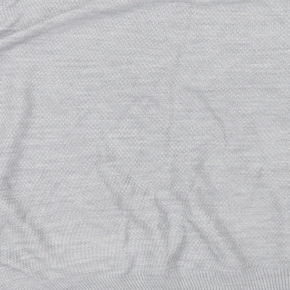 New Look Mens Grey  Knit Pullover Jumper Size L
