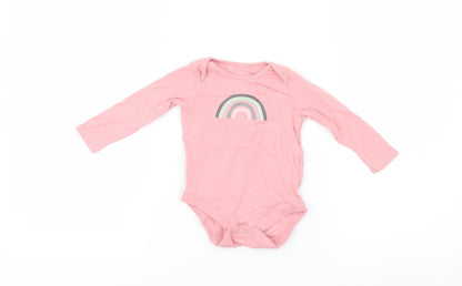 F&F Girls Pink   Babygrow One-Piece Size 3-6 Months