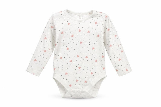 George Girls White Geometric  Babygrow One-Piece Size 3-6 Months  - Hearts