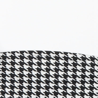 SheIn Girls Black Houndstooth  Cropped Casual Size 8-9 Years