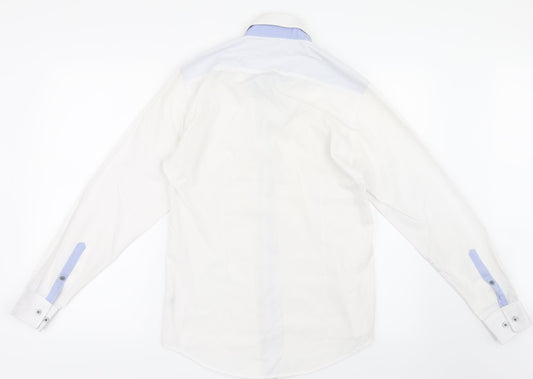 Twisted Soul Mens White    Button-Up Size S