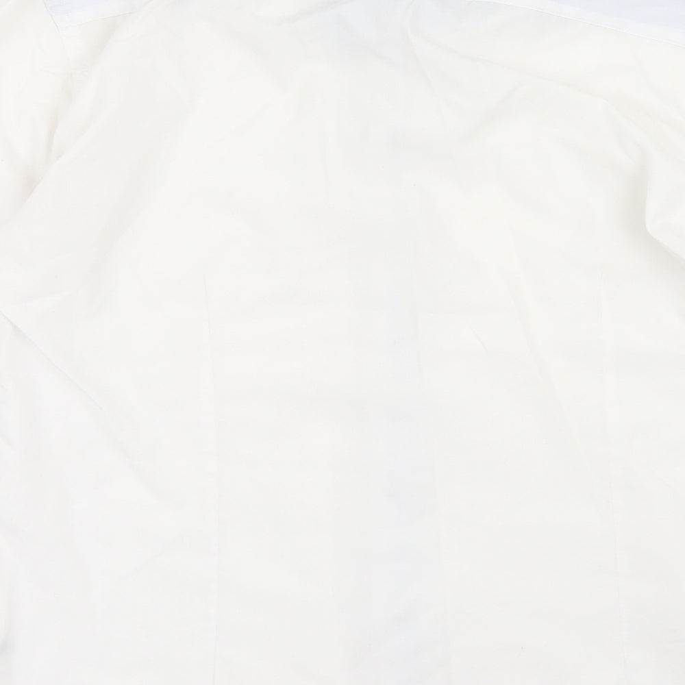 Mens UK Size S Twisted Soul White  Button-Up Long Sleeve Casual Shirt