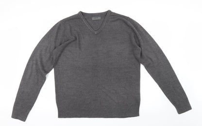 Burton Mens Grey  Knit Pullover Jumper Size L