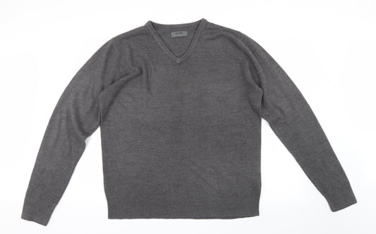 Burton Mens Grey  Knit Pullover Jumper Size L