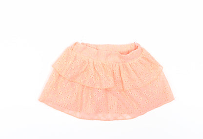 Baby Club Girls Orange   A-Line Skirt Size 12 Months