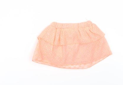Baby Club Girls Orange   A-Line Skirt Size 12 Months