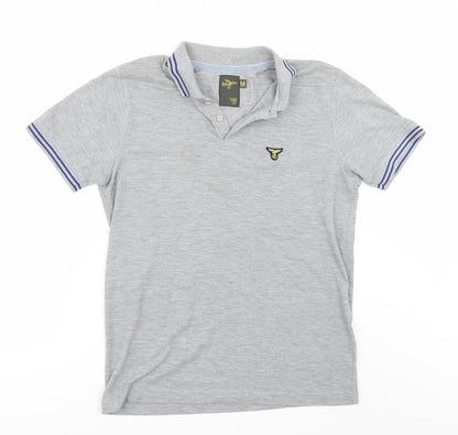 Le Breve Mens Grey    Polo Size M