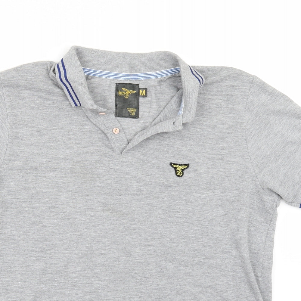 Le Breve Mens Grey    Polo Size M