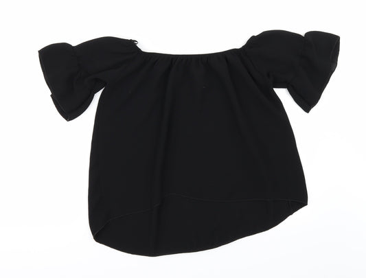 Quiz Womens Black   Tunic Blouse Size 12