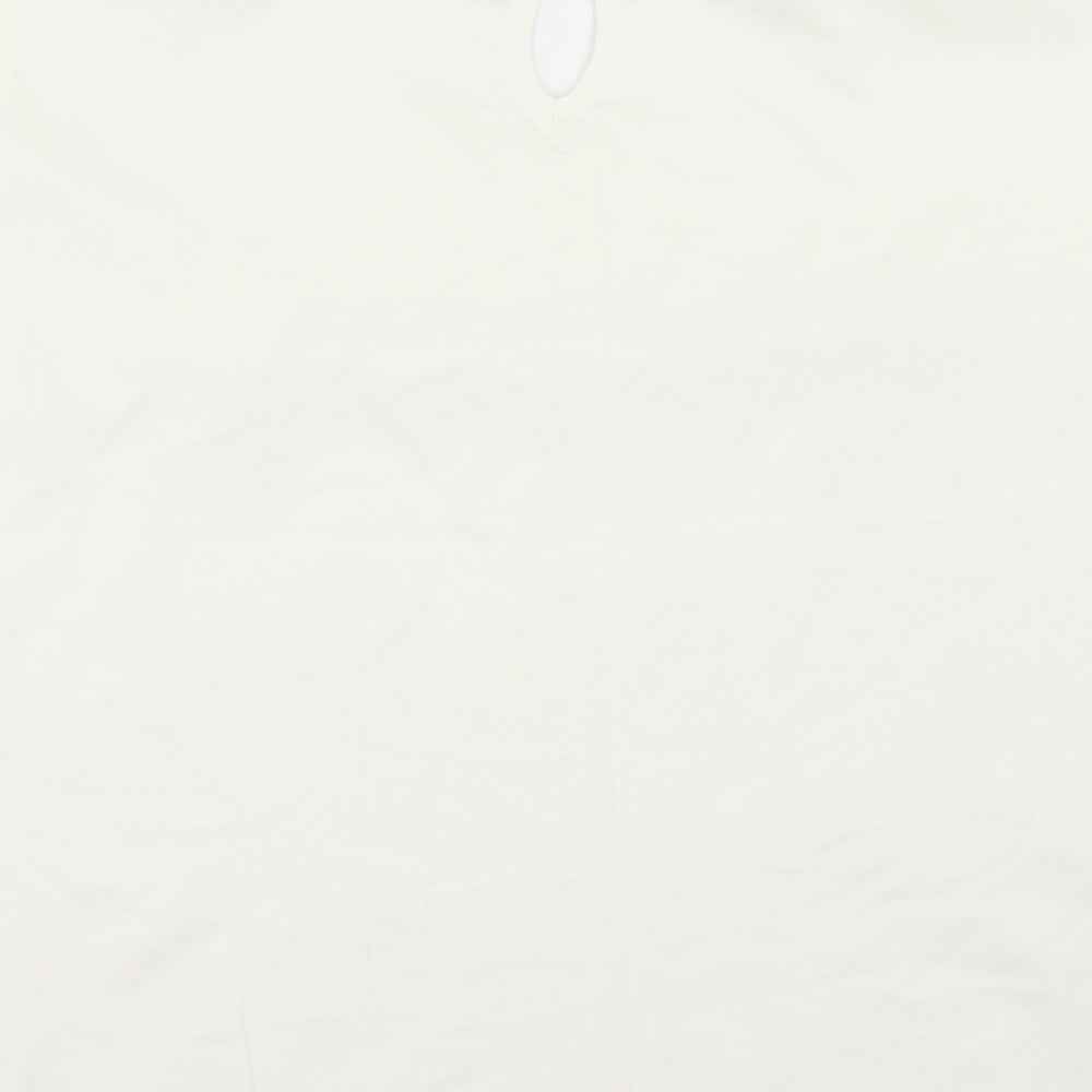 TU Womens Ivory   Basic T-Shirt Size 2