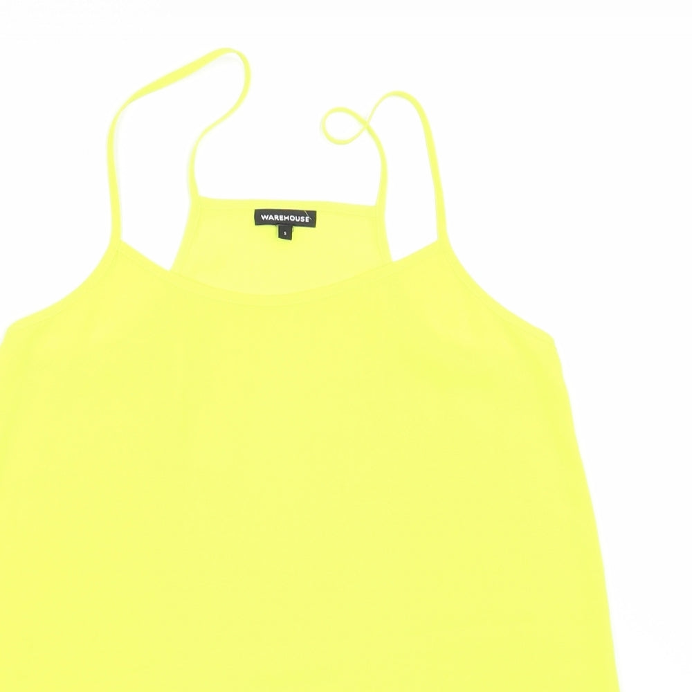 Womens UK Size S Warehouse Yellow Camisole Blouse