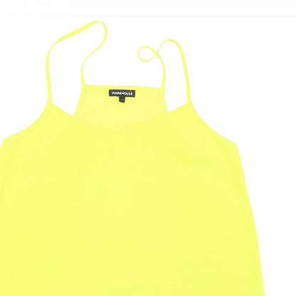 Womens UK Size S Warehouse Yellow Camisole Blouse